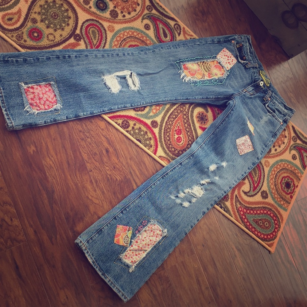 🌸 miss me jeans, with original patchwork 🌸